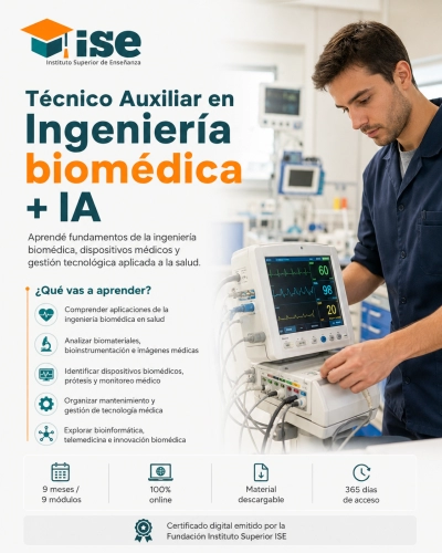 Técnico Auxiliar en Ingeniería biomédica + IA
