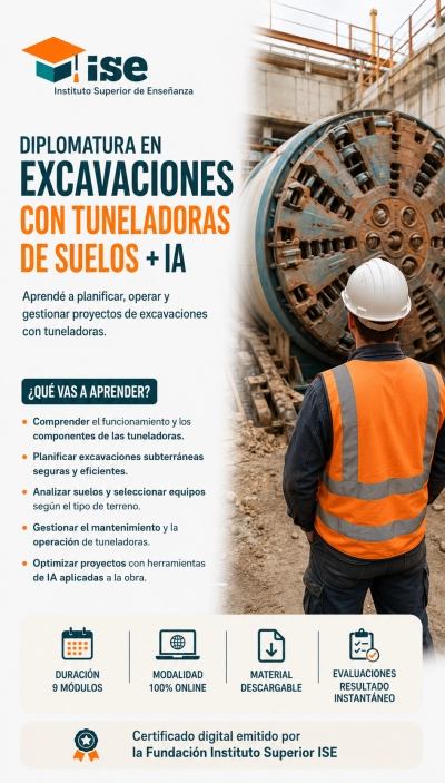 Diplomatura en Excavaciones con Tuneladoras de Suelos + IA